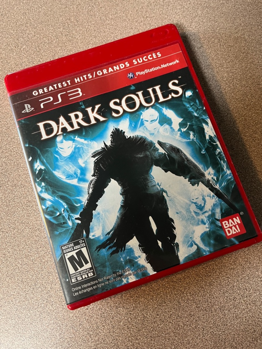 Dark Souls (PS3) Video Game - Bandai, Red Case